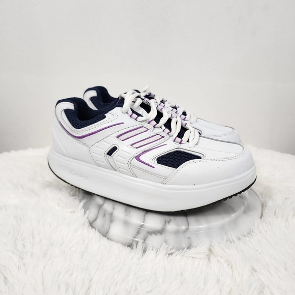 Curves For Women Rocker Sneakers Casual Walking Shape Up Toning Leather Size 10 - Picture 1 of 16